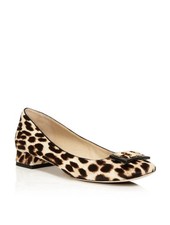 TORY BURCH Leopard Calf Hair Logo GIGI Round Toe Heels Pumps Sz 9.5 $328