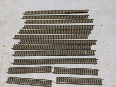 Fleischmann Piccolo 14 piece N scale straight track pack 10 222mm 4 111mm #18