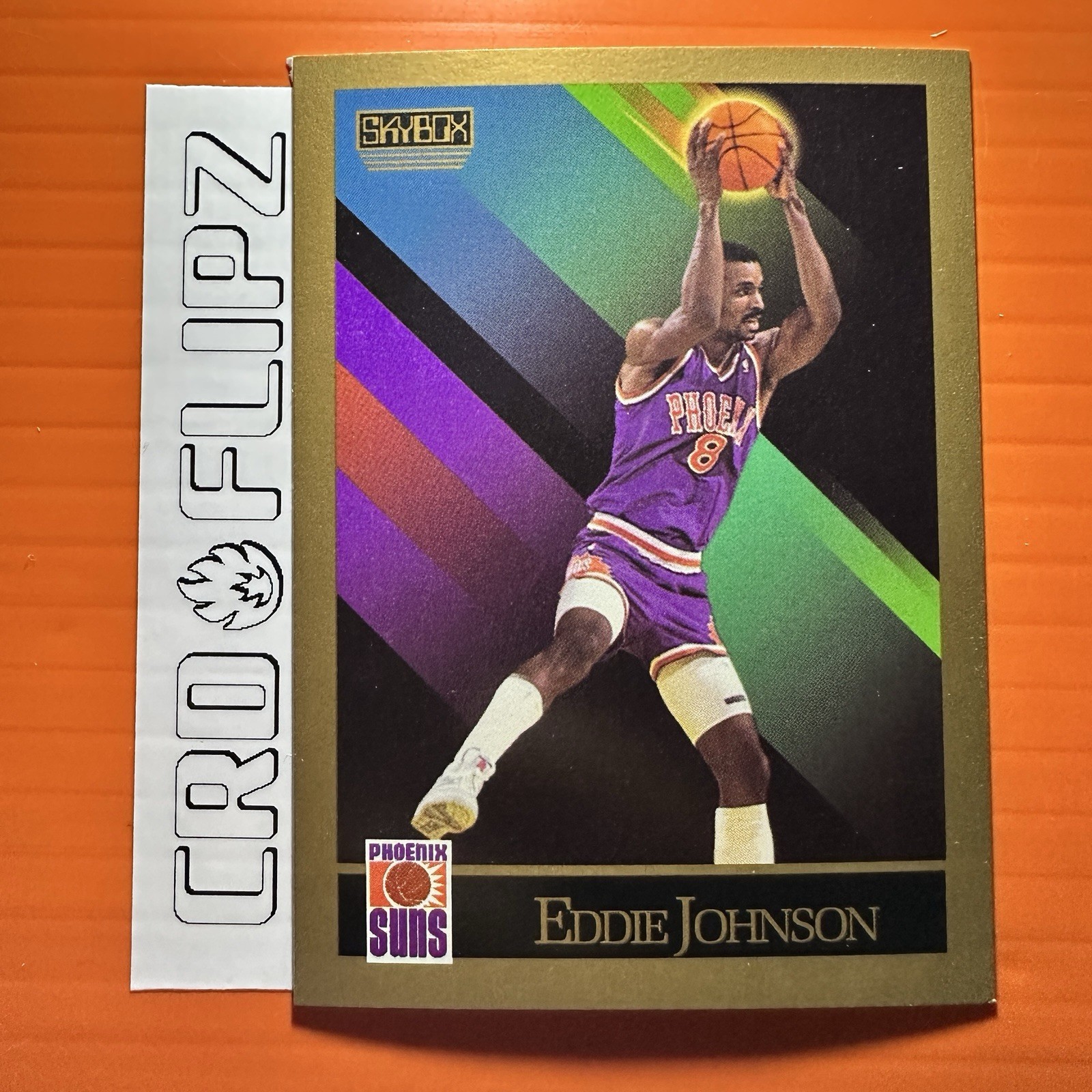 1990-91 SkyBox - #223 Eddie Johnson NM Set Break.