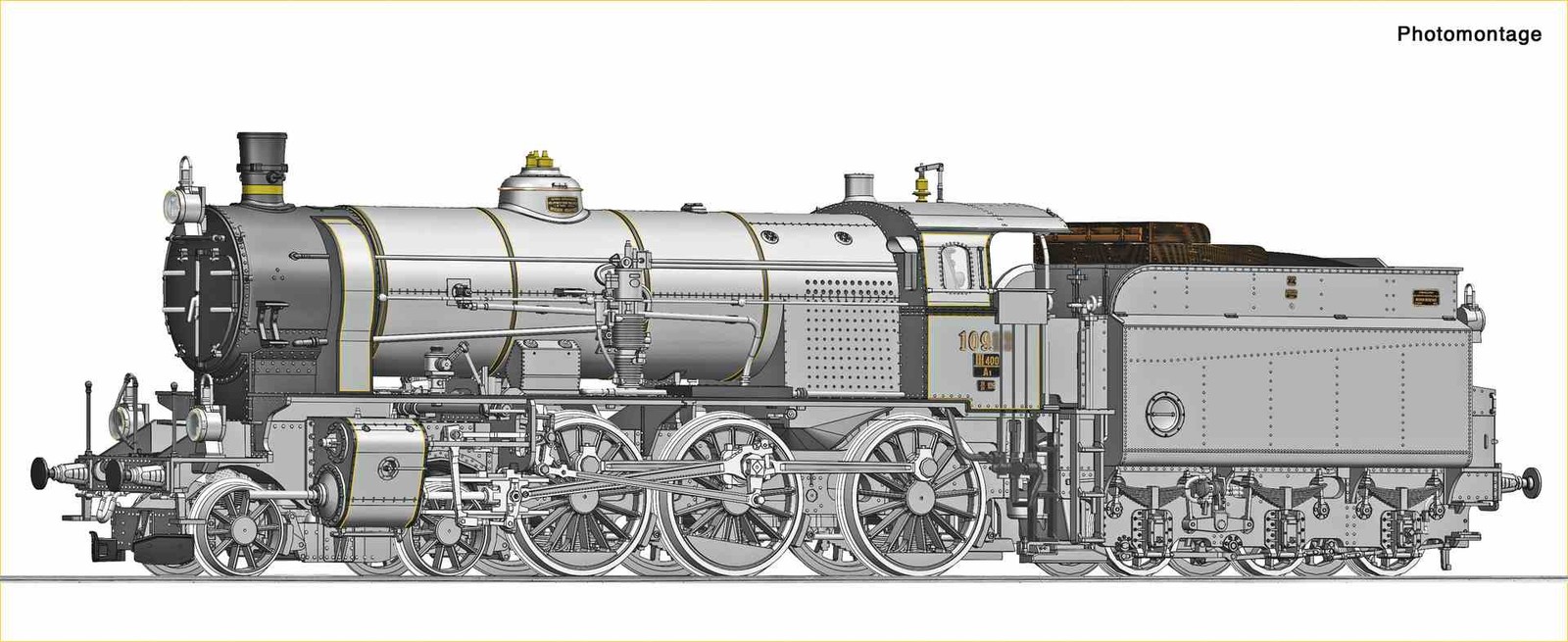 Roco 7100047 H0 DC Dampflokomotive Rh 109, KkStB, Ep. II, analog