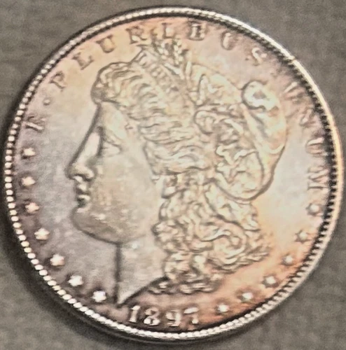 1897 P Morgan gorgeous BU coin bright & shiny free shipping Sigma tested genuine