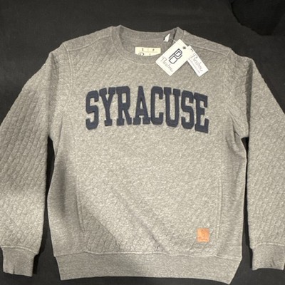 Pressbox Syracuse Orange Gray S Quilted Sweatshirt NCAA Fan Apparel Sweater