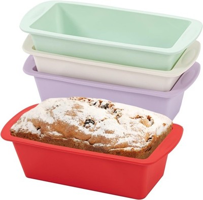 Silikon Backformen Set, 4 Stück, Kleine Brotbackformen, Airfryer Zubehör | 19...