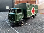 Matchbox/Lesney 63a; Ford Service Ambulance, 3 Ton, 4X4; Olive Drab, Crimped BPW