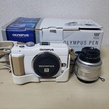 OLYMPUS PEN E-PL1S White Standard Lens Kit with SD Card