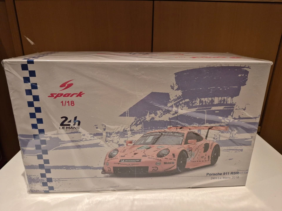 Spark 18S394 Porsche 911 RSR #92 Winner 24h Le Mans 2018 IMBALLO ORIGINALE 1:18 - Immagine 2 di 4