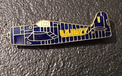 Pin s Aviation F-6F Hellcat Blue Angels Jagdflugzeug US Navy Rare (1780)