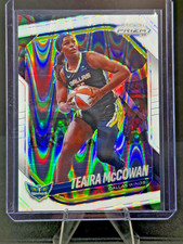 2025 Panini Prizm WNBA Teaira McCowan #48 Dallas Wings White Seismic Prizm