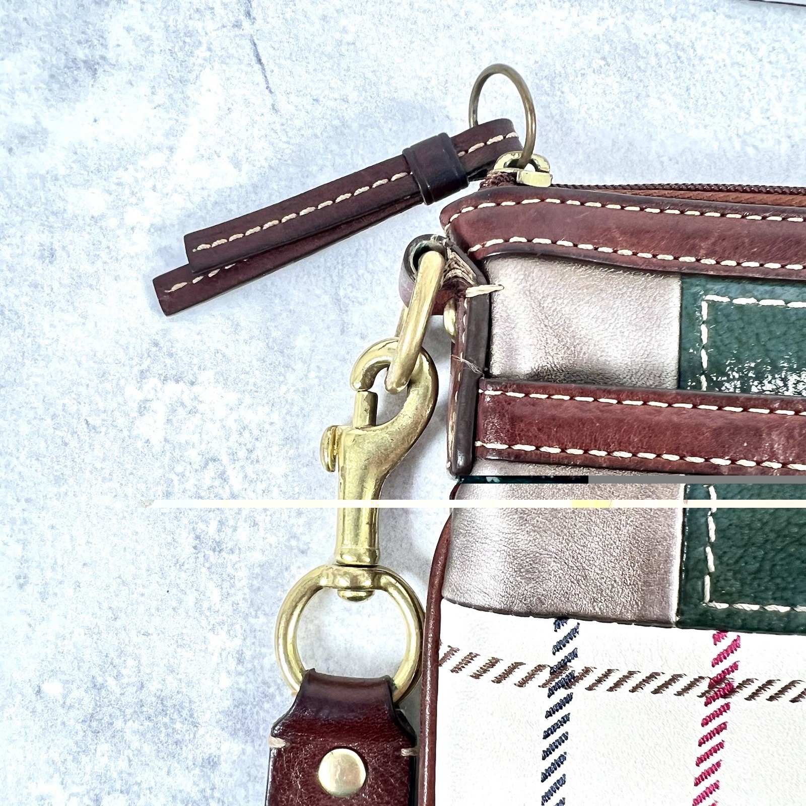 Coach Multicolored Patchwork Crossbody Suede Brow… - image 6