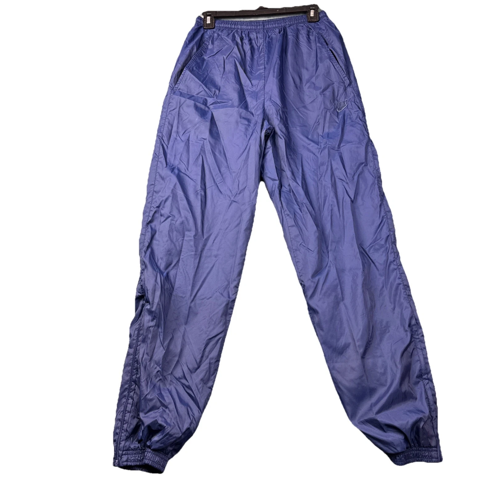 VTG 90s Nike Track Pants Windbreaker Parachute Joggers Blue Lined Mens Medium
Opens in a new window