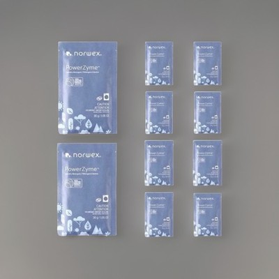 NEW NORWEX Powerzyme Laundry Detergent Soap Powder 10 Sachet