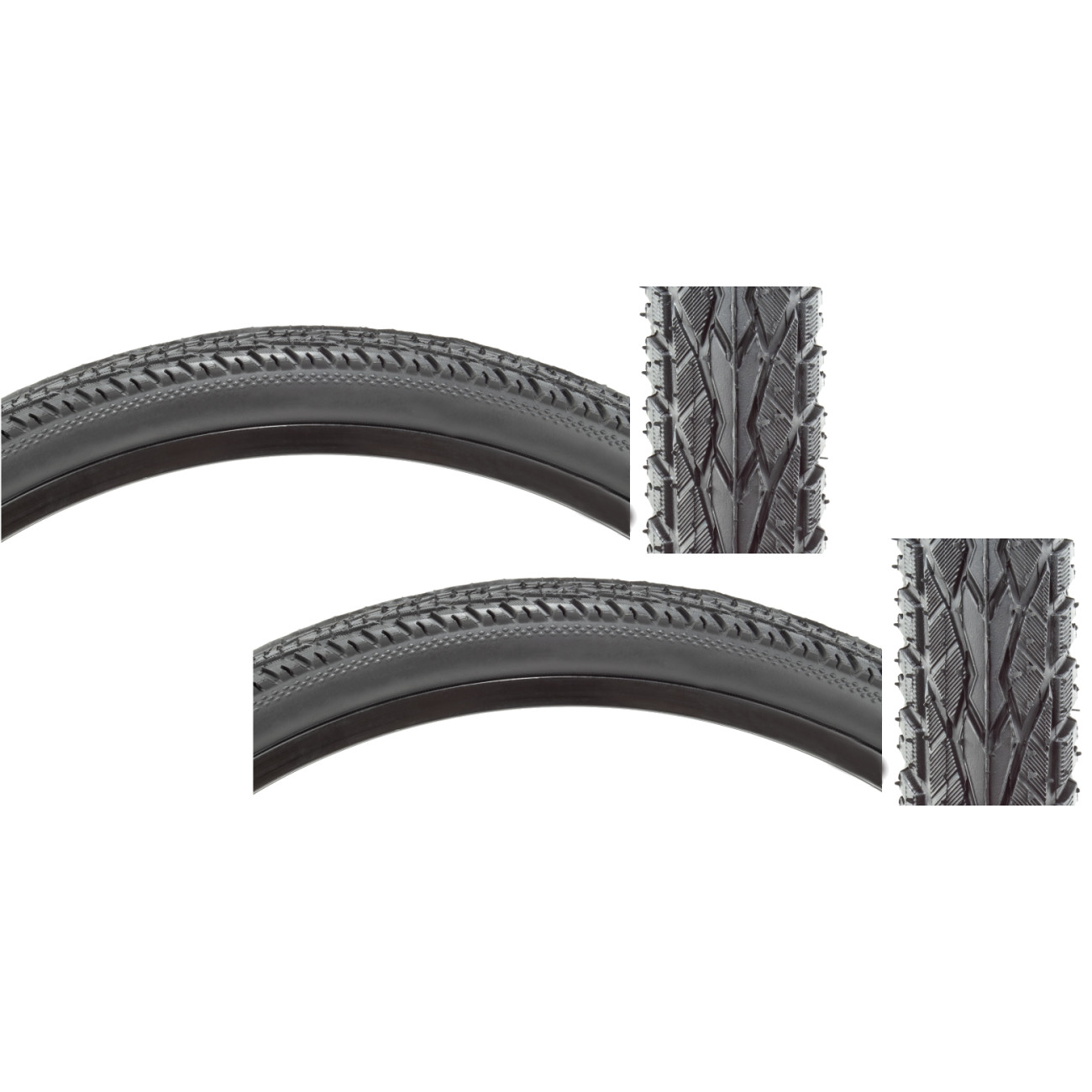 Комплект из 2-х ламп Sunlite UtiliT Trekking 26x175 Clincher Wire TPI 75 BlackЧерный 8890₽