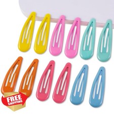 Cptots Snap Clips Orange Yellow Rose Pink Blue Green 12 Pcs