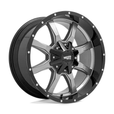 20x10 Moto Metal MO970 Gloss Gray Center Gloss Black Lip Wheel 8x180 (12mm)