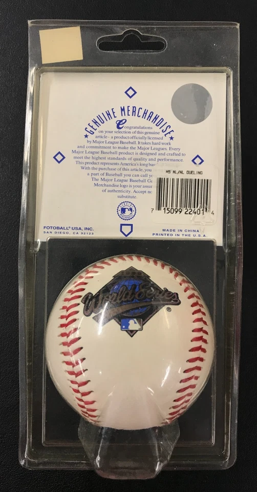 1995 MLB World Series C. Guardians Vs. ATL Braves Fotoball NEW Collectible VTG! - Image 2 of 2