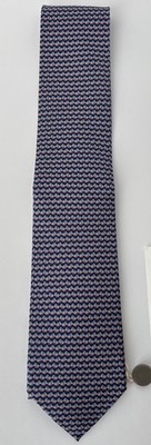 Salvatore Ferragamo Men s 100% Silk Tie Blue Pink Duck Print Made in Italy NWT