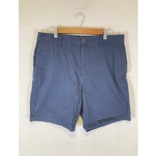 Classic Preppy Old Navy Mens 34 Navy Blue Slim Built-In Flex Chino Shorts