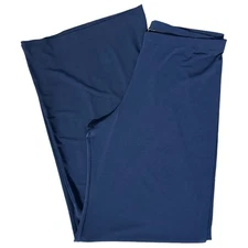 Viereck Women’s L Navy Blue Microfiber Soft Wide Leg Elastic Waist Pull On Pants