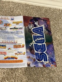 Sega Saturn A World of Games Promotional Catalog/Flyer. Very Rare Excellent