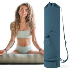 Yoga Mat Bag Carrier - Multi-Functional Gym Mat Bag with Water Bottle Pocket ...