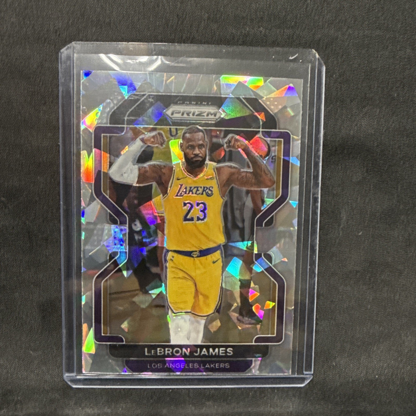 2021-22 Panini Prizm Lebron James Cracked Ice Prizm #91 Los Angeles Lakers 🔥 