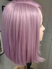 wig human hair blend wig Lavender Color. Worn Once . — photo 2