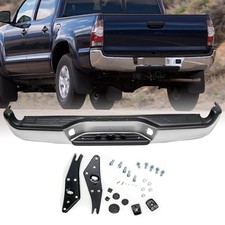 Chrome For 2005-2015 Toyota Tacoma Pickup Rear Step Bumper Assemblys 05-15