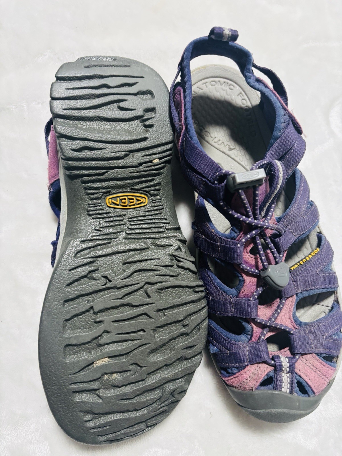 Sandali sportivi donna KEEN Whisper taglia 6 rosa impermeabili punta chiusa estivi