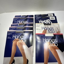 Hanes Too Day Sheer Control Top Pantyhose Lot Of 9. Styles 116-136-137 See Pics