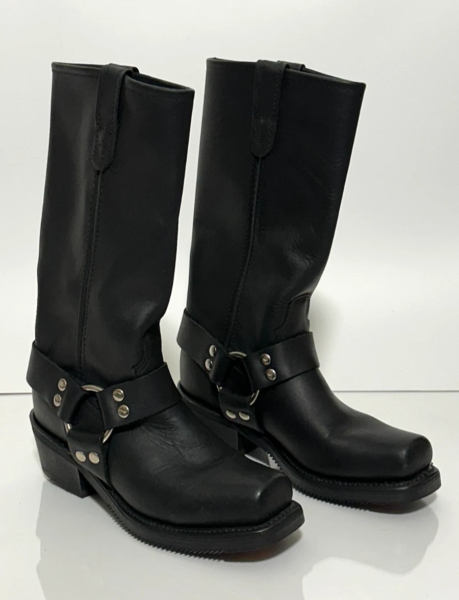 Double-H Boots Black Biker Boots for Men for Sale | Shop New 