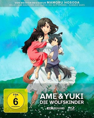 Vorbestellung: Ame & Yuki - Die Wolfskinder - 4K Ultra HD Steelbook # UHD+BD-NEU