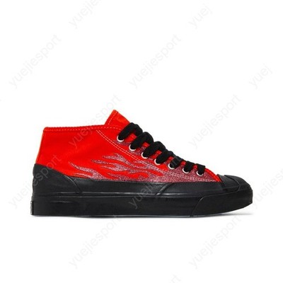 Converse Asap Nast X Jack Purcell Mid Red Flames 167378C