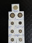 Silver coins 1 Walking Liberty 2 Washington Quarters 6 Roosevelt Dimes