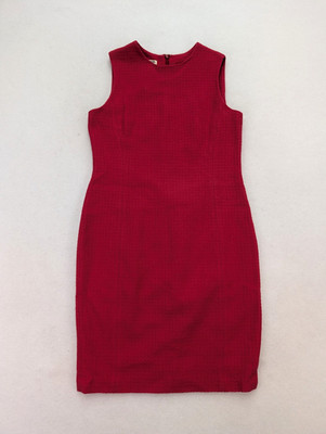 Episode Studio Women's Dress Size 8 Pink Wool Tweed Sheath Lined