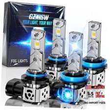 9005 H11 Light Bulbs Combo, 800 Ultra-Bright 20000LM, 6500K Cool G5 9005 H11
