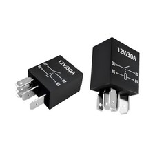 Starter Relay, 12V 30A Multi-Purpose Car Heavy Duty Standard Relay, 2 PCS 5 Pin
