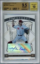 BGS 9.5 2009 Bowman Sterling AUTO Mike Leake RC REDS