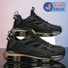 Men's Leisure Sports Shoes Rubber Running Shoes Thick Soled Sneakers