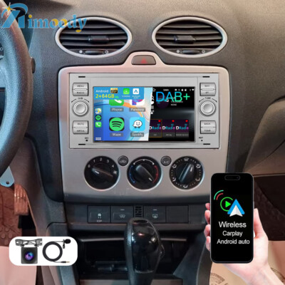 DAB+ Für Ford Focus MK2 MK II 2004-2007 Android 15 Autoradio Carplay GPS Navi BT