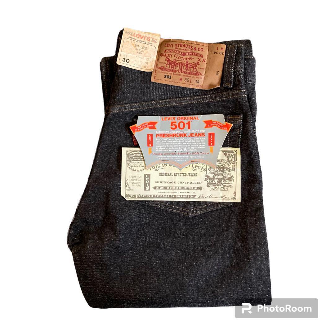 USA made 90s Levi's 501 denim pants dead stock yarn dyed USA made 90s Levi's 501 denim pants dead stock yarn dyed