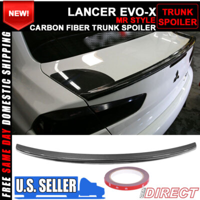 08-15 Mitsubishi Lancer EVO-X Mr Style Carbon Fiber Trunk Spoiler