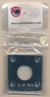 Capital Plastics Coin Holder #144 for 1/4 oz Gold Eagle - 2x2 BLACK Case Capsule