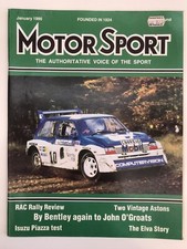 Collectable - Motor Sport Magazine - JANUARY 1986