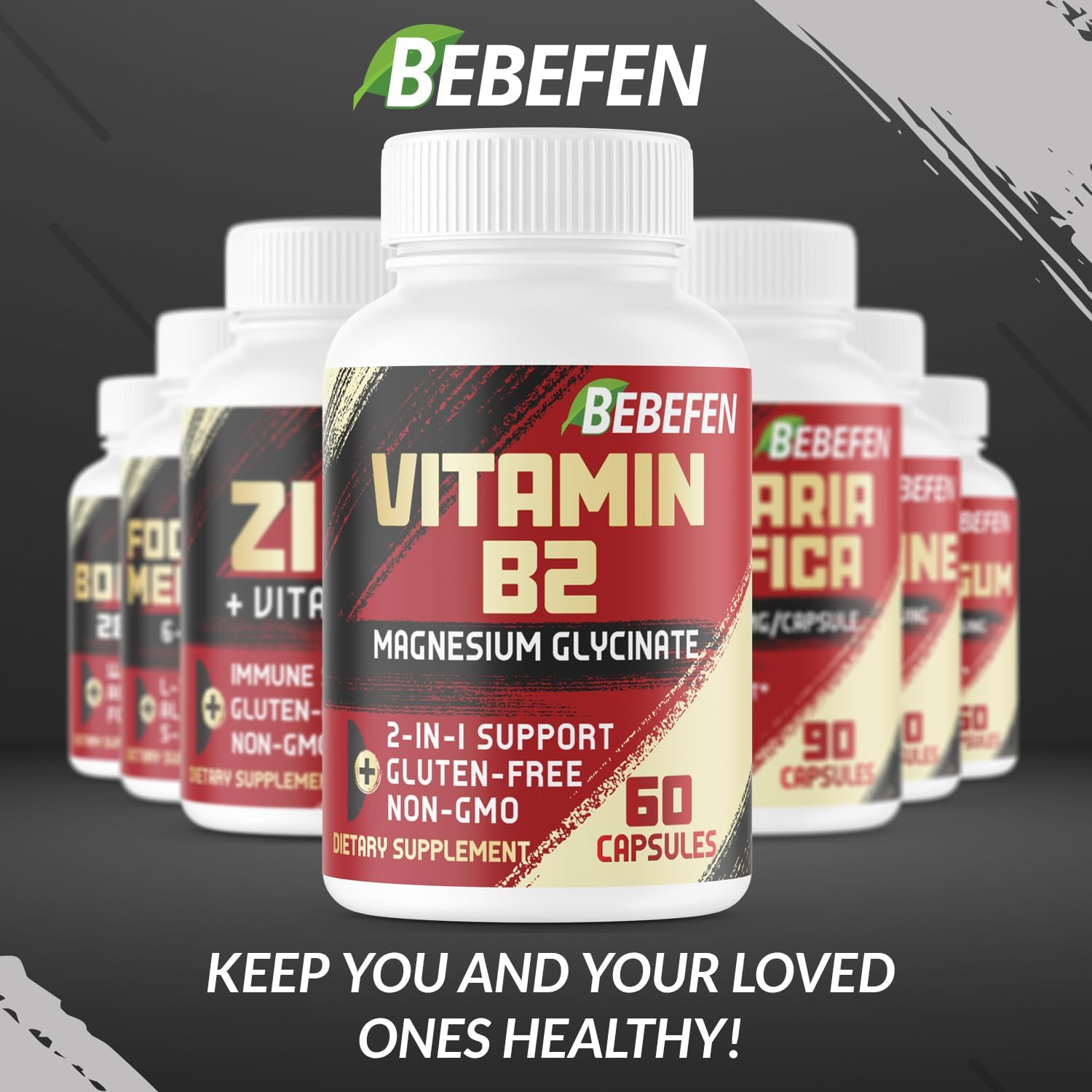 1000Mg Pure Naturals Vitamin B2 (Riboflavin) Supplement with Magnesium