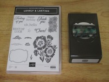 Stampin Up LOVELY  LASTING  Coordinating Label PUNCH Birthday, Luck Retired