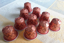 10 Nespresso Kapseln leer Bronze orange Vienna Lungo zum Basteln