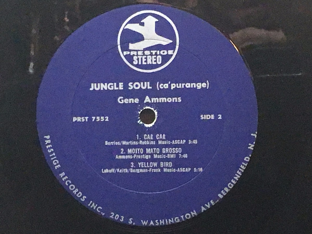 GENE AMMONS - Jungle Soul ~ PRESTIGE 7552 {reissue of 7257} w