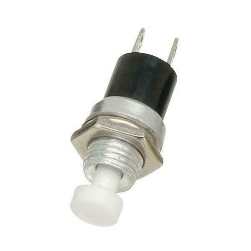 10 Interruttori Tattili Aexit SPST 12mm - Pulsanti Momentanei 2 Terminali Nero