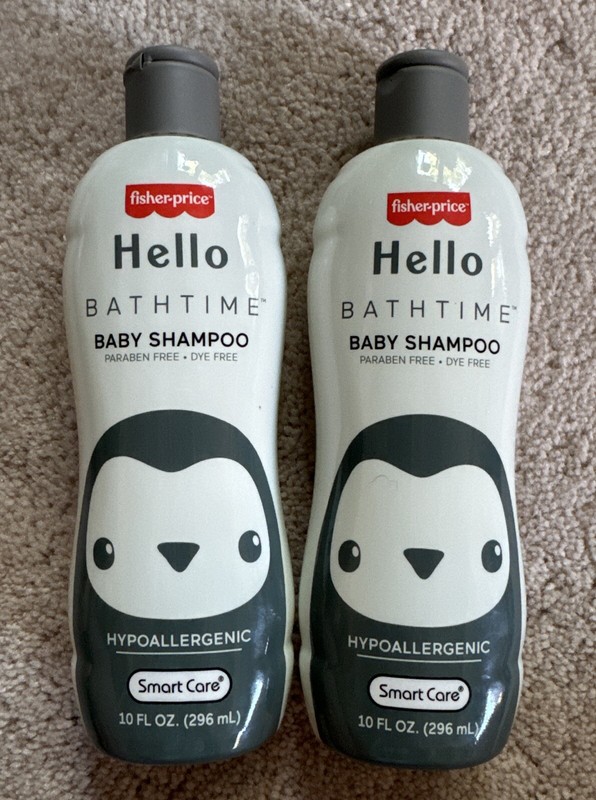 New 2X, 10 fl oz Fisher-Price Hello Bathtime Baby Shampoo Paraben Free Dye Free