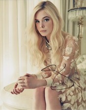 Elle Fanning Sexy Autographed Signed 8x10 Photo COA E4O